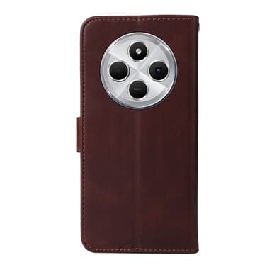 SKALO Xiaomi Redmi 14C PU-Läder Plånboksfodral - Brun