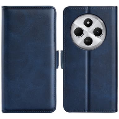 SKALO Xiaomi Redmi 14C Premium Plånboksfodral - Blå