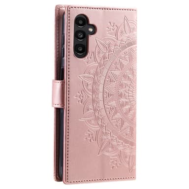 SKALO Samsung S24 FE Mandala Plånboksfodral - Roséguld