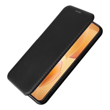 SKALO Xiaomi 14T Pro Carbon Fiber Plånboksfodral - Svart