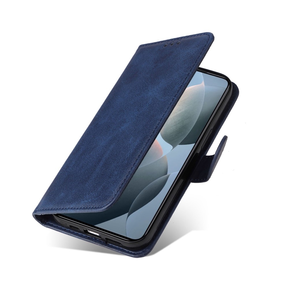 SKALO Xiaomi 14T PU-Läder Plånboksfodral - Blå