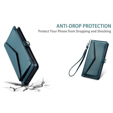 SKALO Motorola Moto G35 5G PU-Läder Envelope Plånboksfodral - Grön