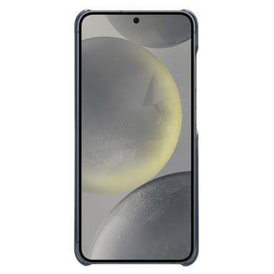 SKALO Samsung S24 FE PU Läder Skal med Korthållare/Plånbok - Blå