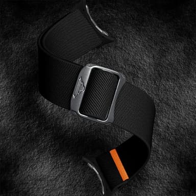 SKALO Tygarmband Bull Head Google Pixel Watch / Pixel Watch 2 - Svart