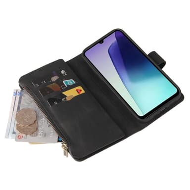 SKALO Xiaomi Redmi 14C Big Wallet 17-FACK Plånboksfodral - Svart