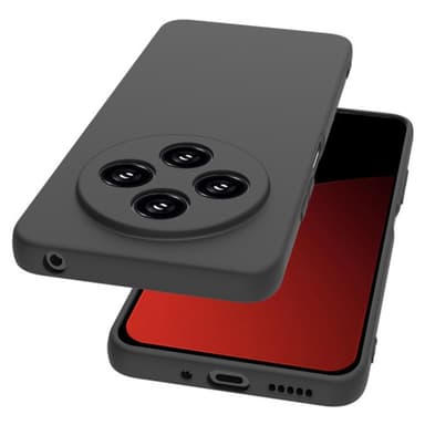 SKALO Xiaomi Redmi 14C Mattsvart Ultratunn TPU-Skal