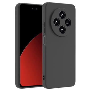 SKALO Xiaomi Redmi 14C Mattsvart Ultratunn TPU-Skal