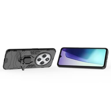 SKALO Xiaomi Redmi 14C Armor Hybrid Metallring skal - Svart