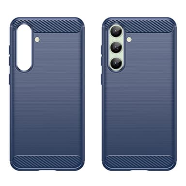 SKALO Samsung S24 FE Armor Carbon Stöttåligt TPU-skal - Blå