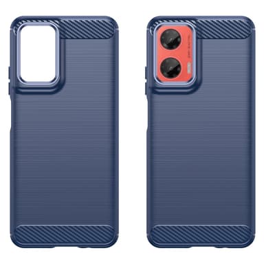 SKALO Motorola Moto G35 5G Armor Carbon Stöttåligt TPU-skal - Blå