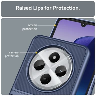SKALO Xiaomi Redmi 14C Twill TPU skal - Blå