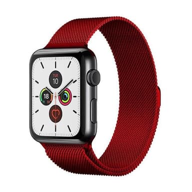 SKALO Milanese Loop Apple Watch Series 4-6 40mm - Röd