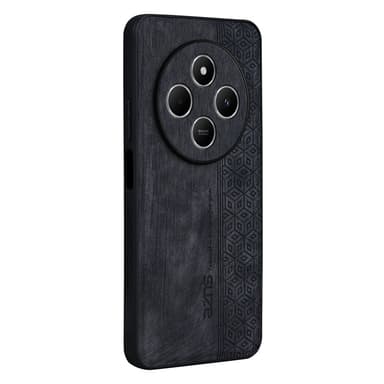 SKALO Xiaomi Redmi 14C AZNS PU-Läder Skal - Svart