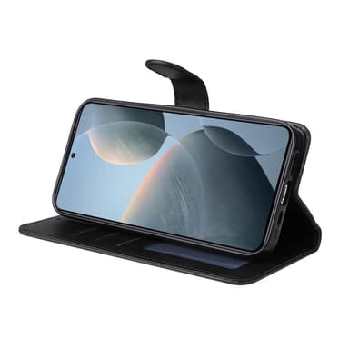 SKALO Xiaomi 14T PU-Läder Plånboksfodral - Svart