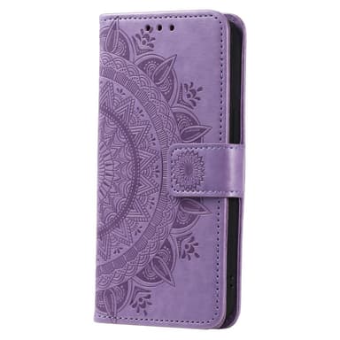 SKALO Samsung S24 FE Mandala Plånboksfodral - Lila