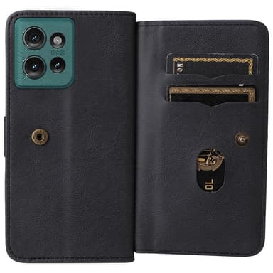 SKALO Motorola Edge 50 5G 10-FACK Plånboksfodral - Svart