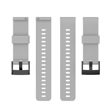 SKALO Silikonarmband till Mobvoi TicWatch Pro 5 - Grå