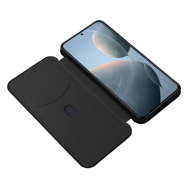 SKALO Xiaomi 14T Carbon Fiber Plånboksfodral - Svart