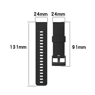 SKALO Silikonarmband till Mobvoi TicWatch Pro 5 - Grå