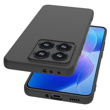 SKALO Xiaomi 14T Mattsvart Ultratunn TPU-Skal