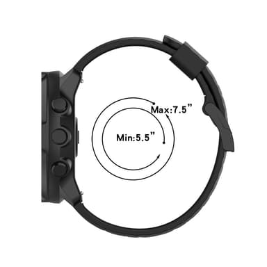SKALO Silikonarmband till Mobvoi TicWatch Pro 5 - Grå