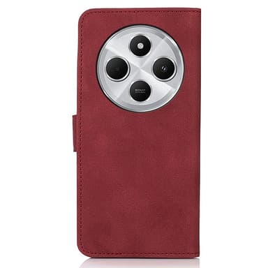 SKALO Xiaomi Redmi 14C KHAZNEH Plånboksfodral i PU-Läder - Röd