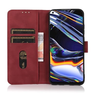 SKALO Xiaomi Redmi 14C KHAZNEH Plånboksfodral i PU-Läder - Röd