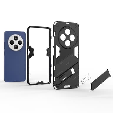 SKALO Xiaomi Redmi 14C Armor Hybrid Skal - Svart