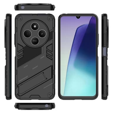 SKALO Xiaomi Redmi 14C Armor Hybrid Skal - Svart