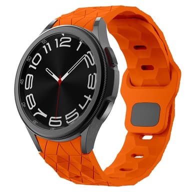 SKALO Hexagon Silikonarmband Samsung Watch 6 Classic 43mm/47mm - Orange