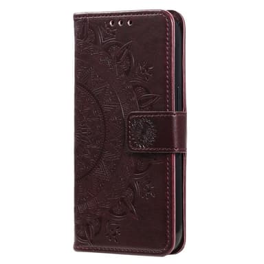 SKALO Xiaomi Redmi 14C Mandala Plånboksfodral - Brun