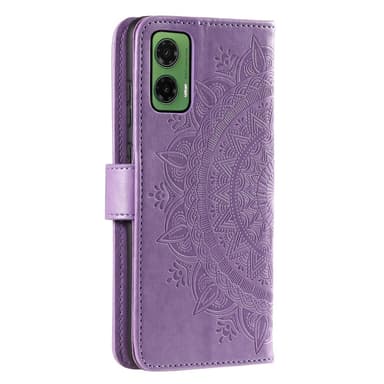 SKALO Motorola Moto G35 5G Mandala Plånboksfodral - Lila