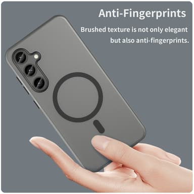 SKALO Samsung S24 FE Matt Translucent Hybrid Skal - Svart