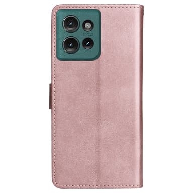 SKALO Motorola Edge 50 5G PU-Läder Plånboksfodral - Roséguld