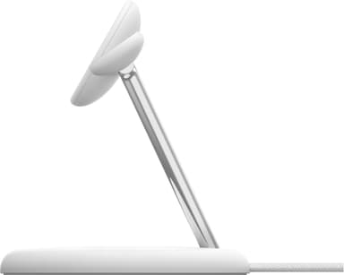 Belkin BoostCharge Pro 3-i-1 Qi2 trådlöst laddningsställ (vitt)