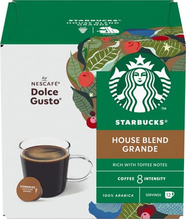 Starbucks House Blend by NESCAFÉ Dolce Gusto kaffekapslar (12 st)