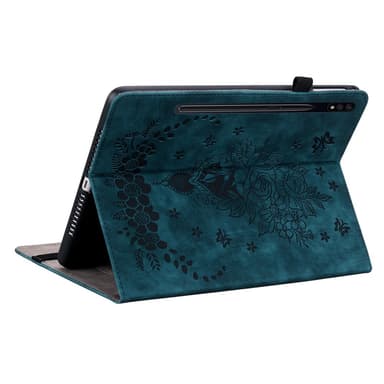 SKALO Samsung Tab S9+/S9 FE+ Mandala Butterfly Fodral - Blå