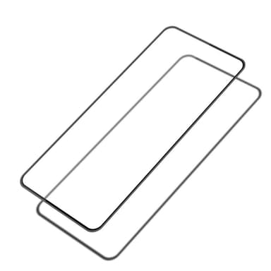 SKALO Samsung S21 FE Heltäckande Skärmskydd Härdat Glas - Svart