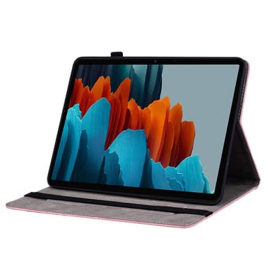 SKALO Samsung Tab S9+/S9 FE+Mandala Butterfly Fodral - Rosa