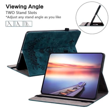 SKALO Samsung Tab S9+/S9 FE+ Mandala Butterfly Fodral - Blå