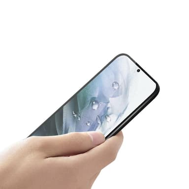 SKALO Samsung S21 FE Heltäckande Skärmskydd Härdat Glas - Svart