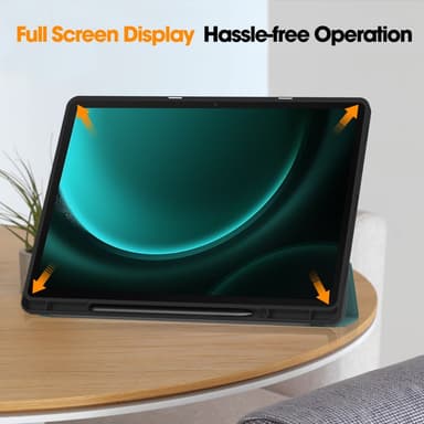 SKALO Samsung Tab S9+/S9 FE+ Trifold Fodral - Grön