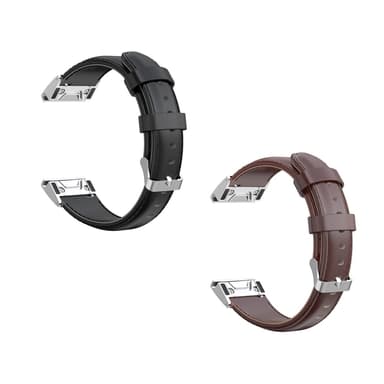 KALEBOL Läderarmband Garmin Fenix 8 51mm - Svart