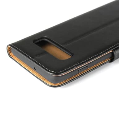 SKALO Samsung S10 Plånboksfodral Äkta Skinn - Vit