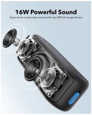 Soundcore Select 3 bärbara trådlösa högtalare (svart)