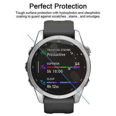 SkÃ¤rmskydd i hÃ¤rdat glas till Garmin Fenix 7S