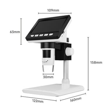 Digitalt mikroskop med LCD-skärm
