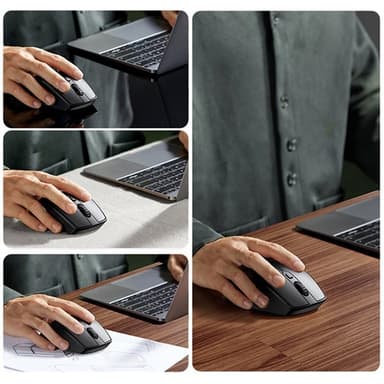 Ugreen Ergonomisk trådlös mus Bluetooth - Blå