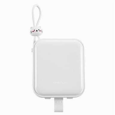 Joyroom Powerbank med USB-C och Lightning-kabel 10000mAh 22,5W - Vit