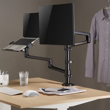 Justerbart skrivbordsfäste för datorskärm och laptop